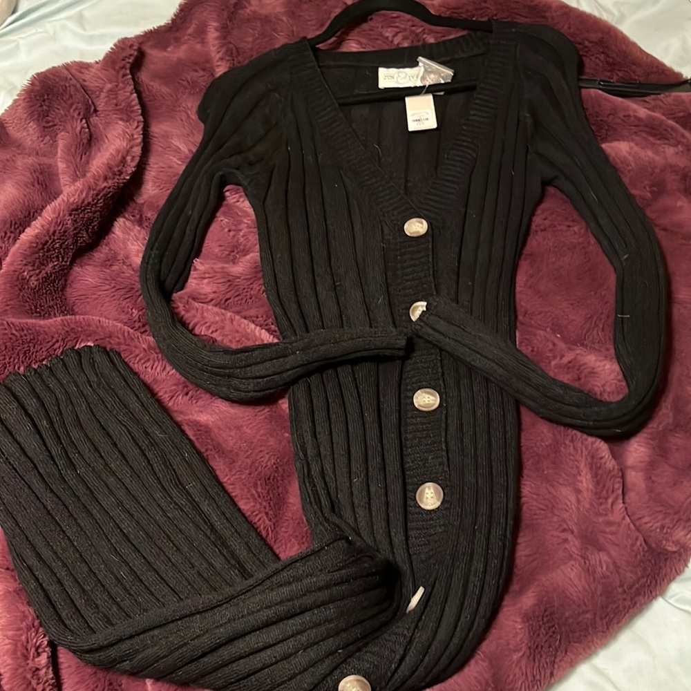 Floor length cardigan